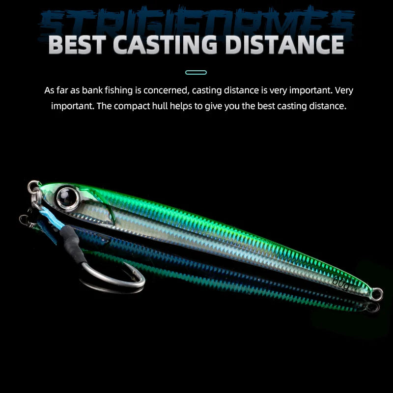 Sea Metal Jig False Bait 30g 45g 60g Lures Saltwater Fish Items Professional Tackle Fishing Lure Goods Perch Baits