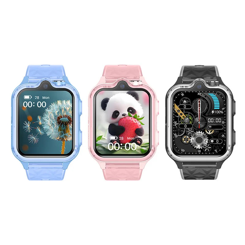 Wonlex Kids Smartwatch KT42 by I YAN with dual cameras, GPS tracking, real-time location, and video call features for children.