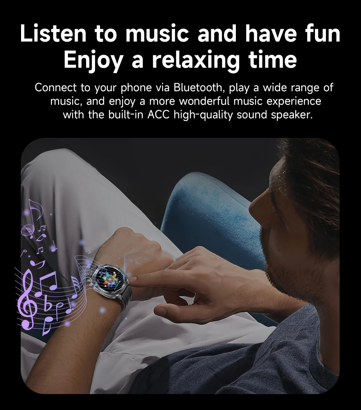 New Health Watch Uric Acid Blood Pressure Blood oxygen Body Analysis Body Fat SmartWatch ECG+PPG Bluetooth call Clock Women Men