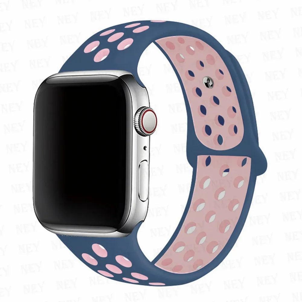 Sport strap For Apple Watch Band Ultra 49mm 44mm 45mm 38/40mm/41mm Silicone Pride Bracelet correa iWatch Series 8 7 6 4 5 3 9 SE