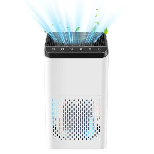 I YAN large room air purifier with True HEPA filter, air quality monitor, suitable for bedrooms up to 60 sqm, 3-in-1 filtration system