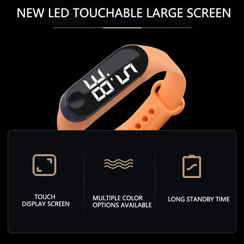 Fashion Digital Children's Watch Touch LED – Waterproof Sport Wristband Bracelet for Girls & Boys - I YAN