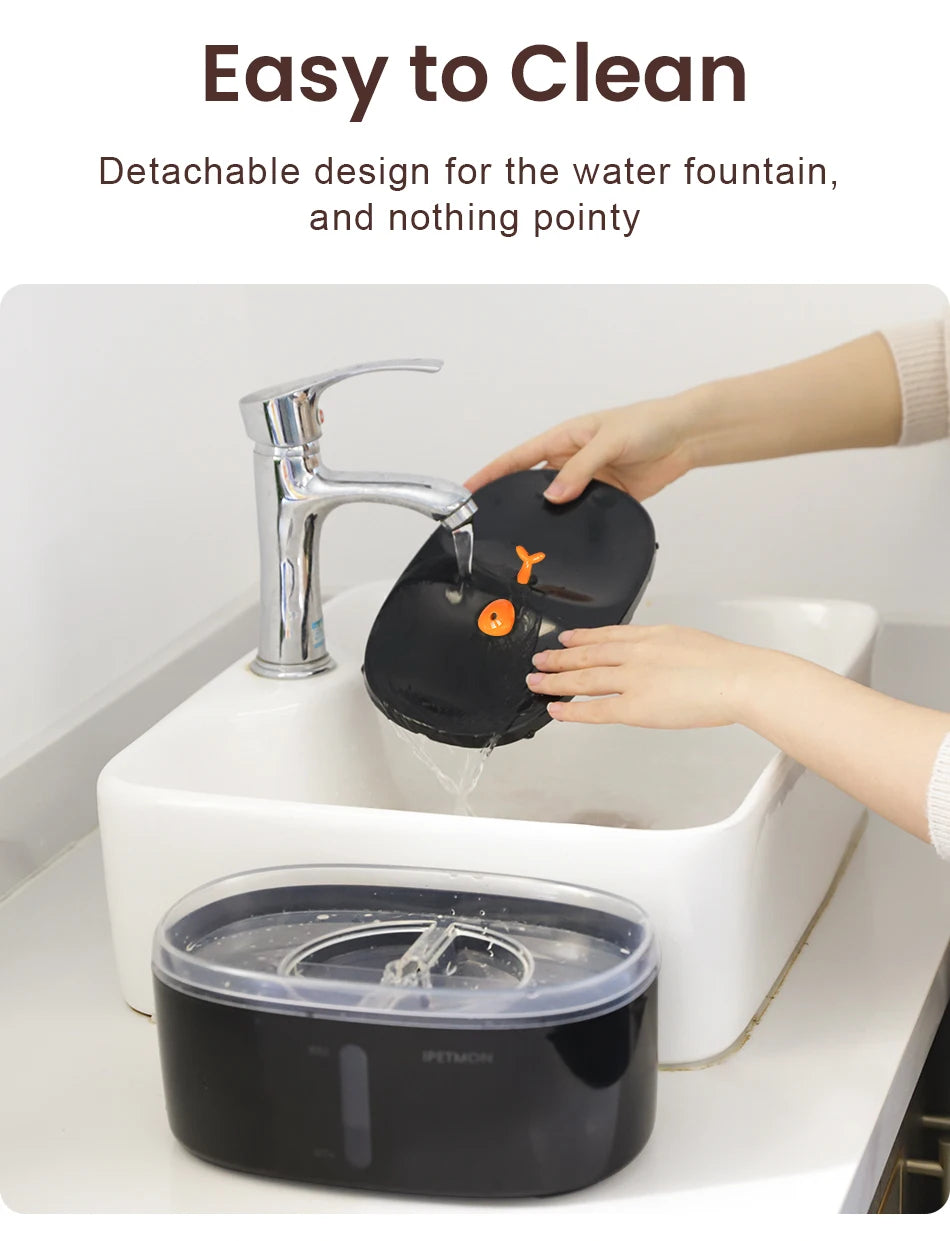 2.5L Dual Bowl Cat Water Fountain Ultra Quiet