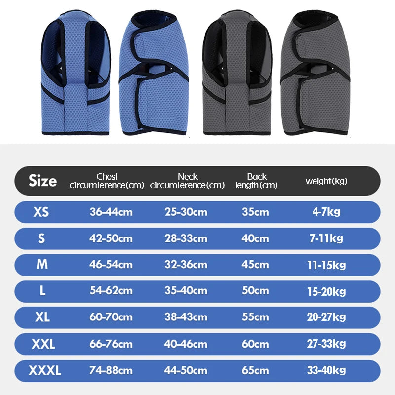 Dog calming vest by I YAN, mesh anxiety relief coat for summer, thunderstorm calming shirt, skin-friendly pet harness.