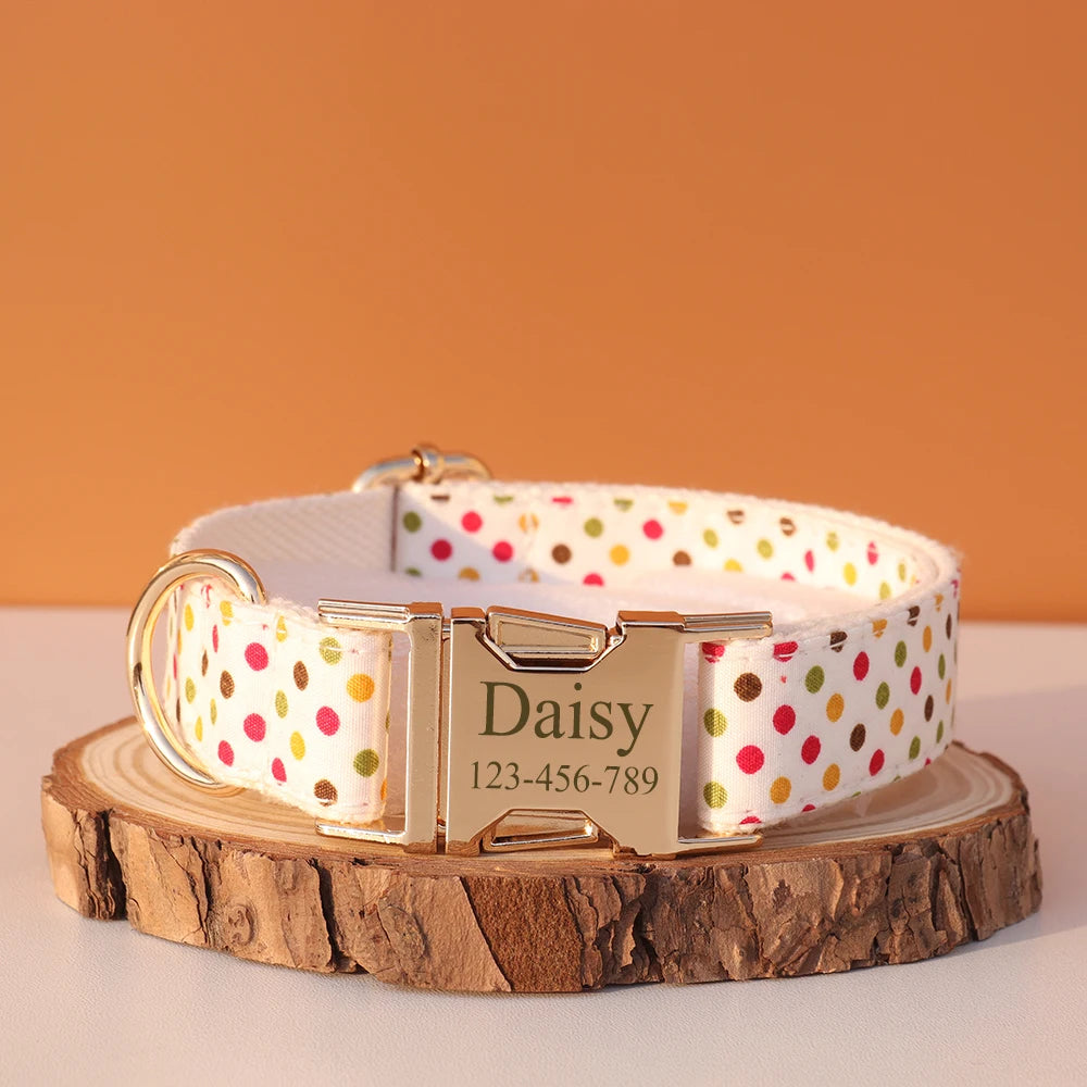 Personalized Dog Collar Customized ID Name Tel Engraving for Small Medium Large Dogs Walking Chihuahua Accesorios