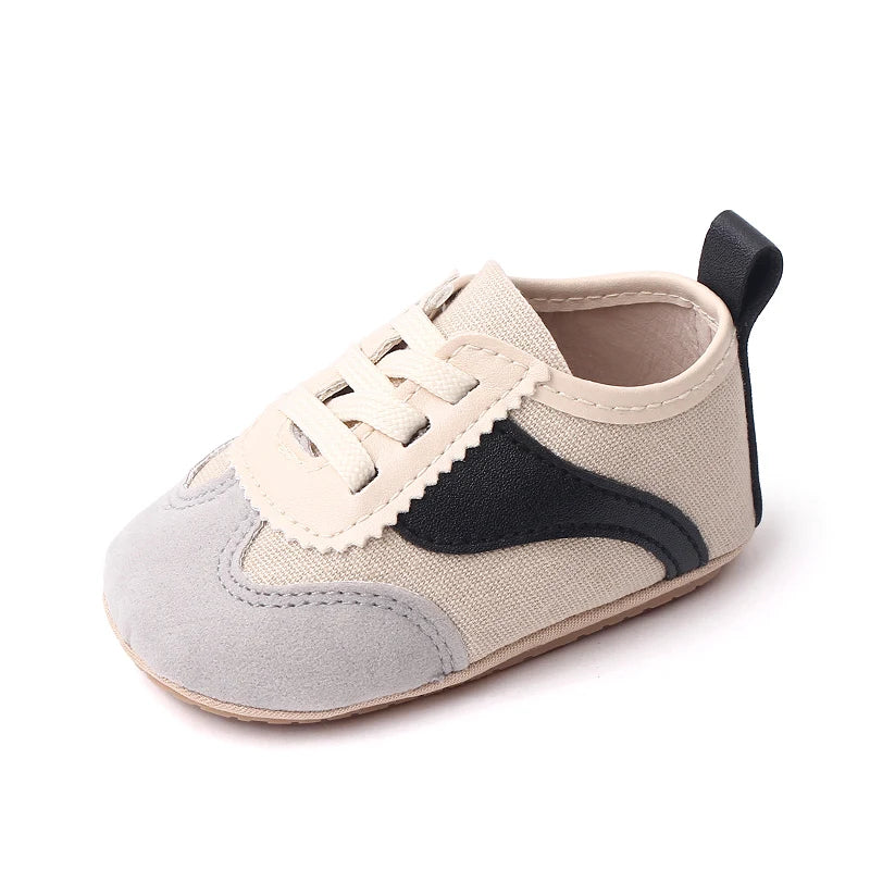 Baby Step Front Shoes Soft-bottom Anti-slip Shoes for Newborns Aged 0-12 Months Classic Children's Canvas Shoes BC2292
