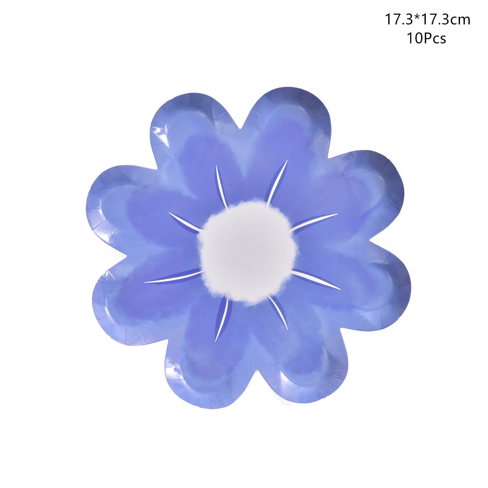 Disposable Daisy Paper Plate Flower Meal Plate Picnic Cake Plates Birthday Theme Party Decoration - I YAN