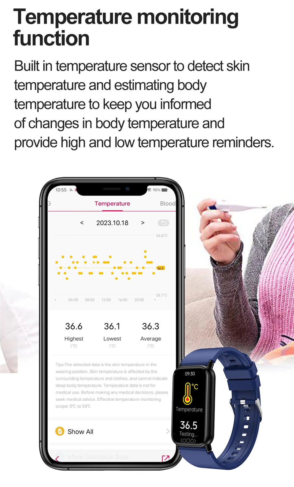 New Original SmartWatch Men Bluetooth Call Sports Smartwatch Heart Rate Health Temperature Monitoring Women For Android IOS 2025