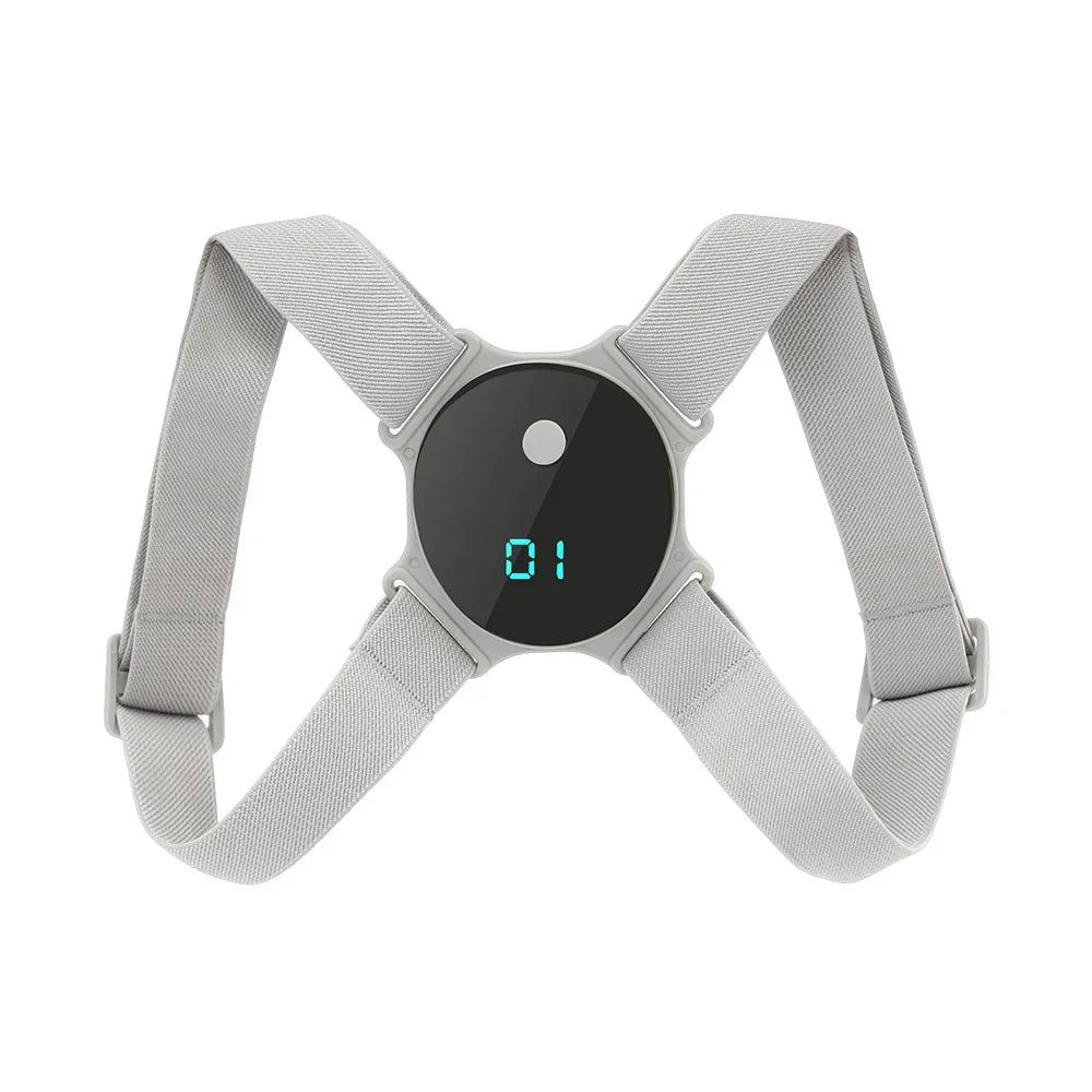 USB Rechargeable Posture Corrector Smart Back Shoulder Trainer with Vibration Alerts, Adjustable Straps Lightweight Comfortable - I YAN