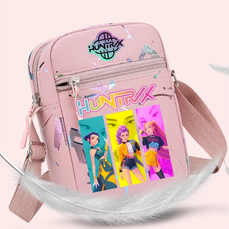 New⭐️KPOP Demon Hunters Crossbody Phone Bag Single Shoulder Pouch Coin Wallet Purse Warriors Handbag Fans Gril Gifts