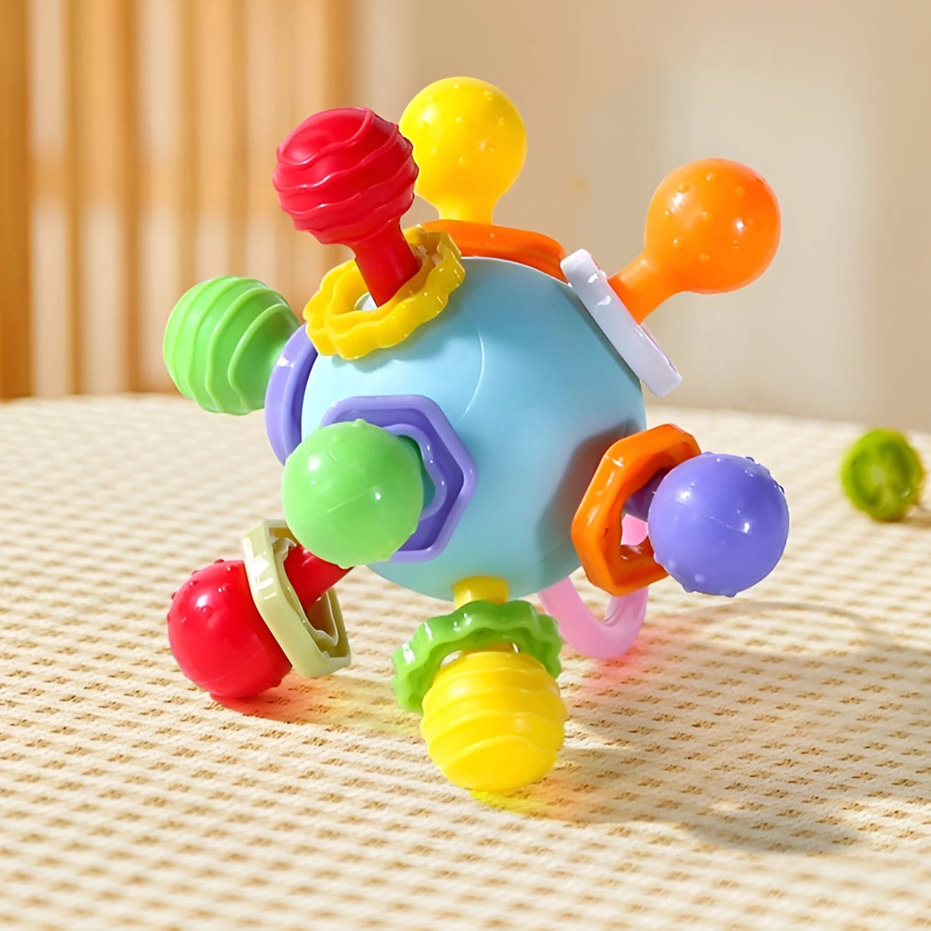Manhattan Hand Grip Ball – Baby Teether Rattle & Sensory Toy - I YAN