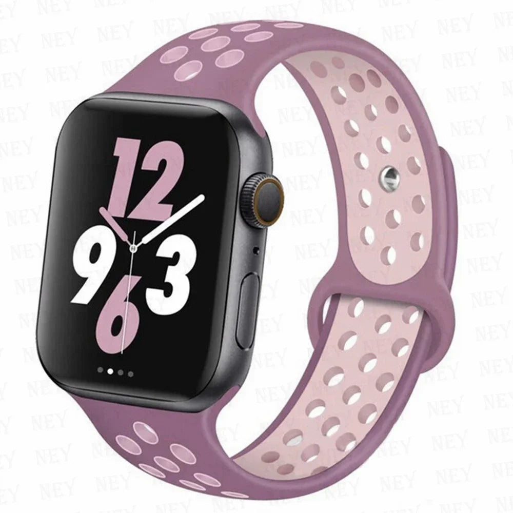 Sport strap For Apple Watch Band Ultra 49mm 44mm 45mm 38/40mm/41mm Silicone Pride Bracelet correa iWatch Series 8 7 6 4 5 3 9 SE