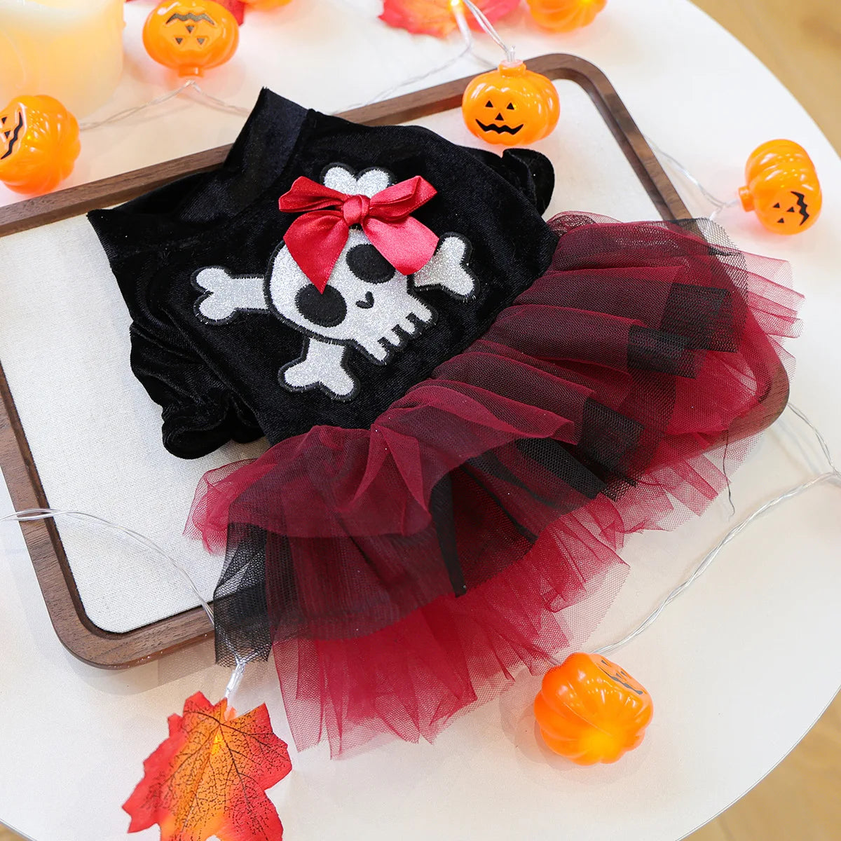 Funny Puppy Autumn Winter Clothes For Small Dogs Halloween Bubble Sleeve Pet Dress Princess New Cat Apparel Dachshund Pomeranian