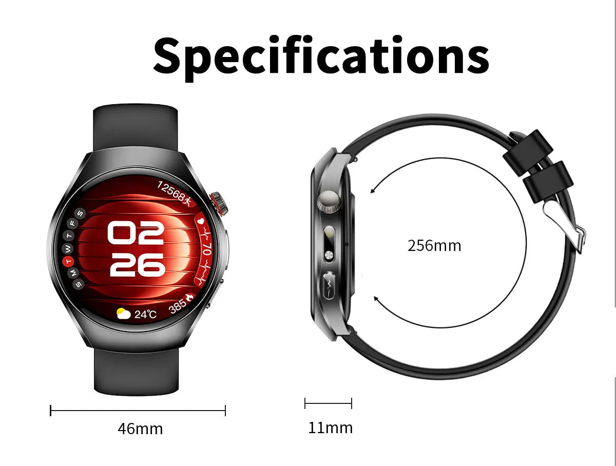 New Brand 2026 upgrade Health Check Smart Watch ECG Blood Lipid Uric Acid Body Fat Sport Waterproof HD Call SmartWatch Man Women