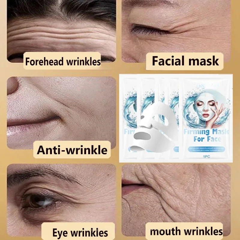 Collagen Face Mask anti Wrinkle Fade face Fine Line Lift Firm Skin Anti-Aging Brighten skin Care Korean Cosmetics