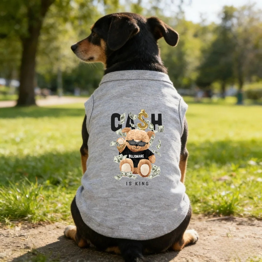 1pc   Cartoon Printed Pet Vest, Suitable for Cats and Dogs To Wear Indoors or Outdoors for Walks