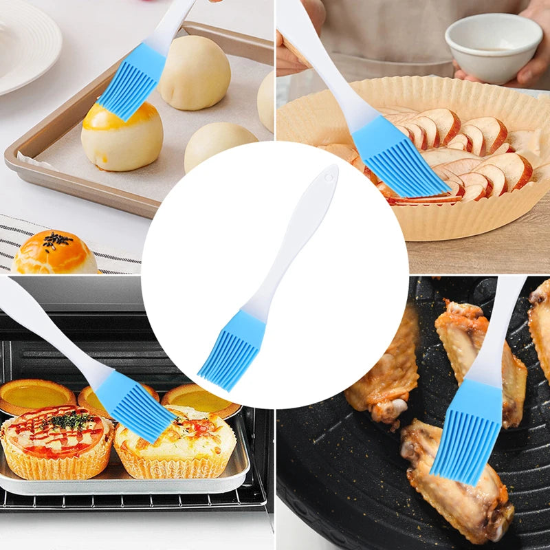 4/1PCS Silicone Barbecue Brush Pastry Grill Bread Oil Brush Split Type High Temperature Resistant BBQ Cake Baking Tool Bakeware