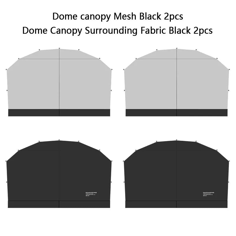 ShineTrip Outdoor Dome Tent Rainproof Sunproof Self Drive Waterproof Shade Coated Silver Canopy Camping Combination