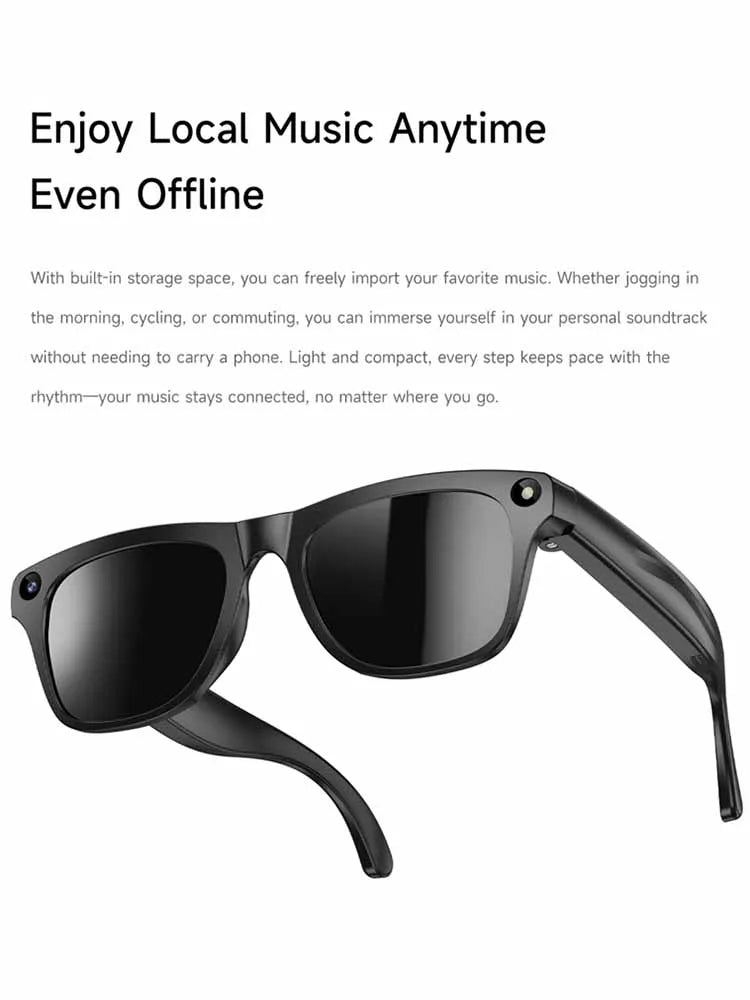 For Xiaomi AI Smart Glasses Photochromic Glasses 4K HD Camera Chat GPT Bluetooth Call Video Music Touch Translate Sunglasses