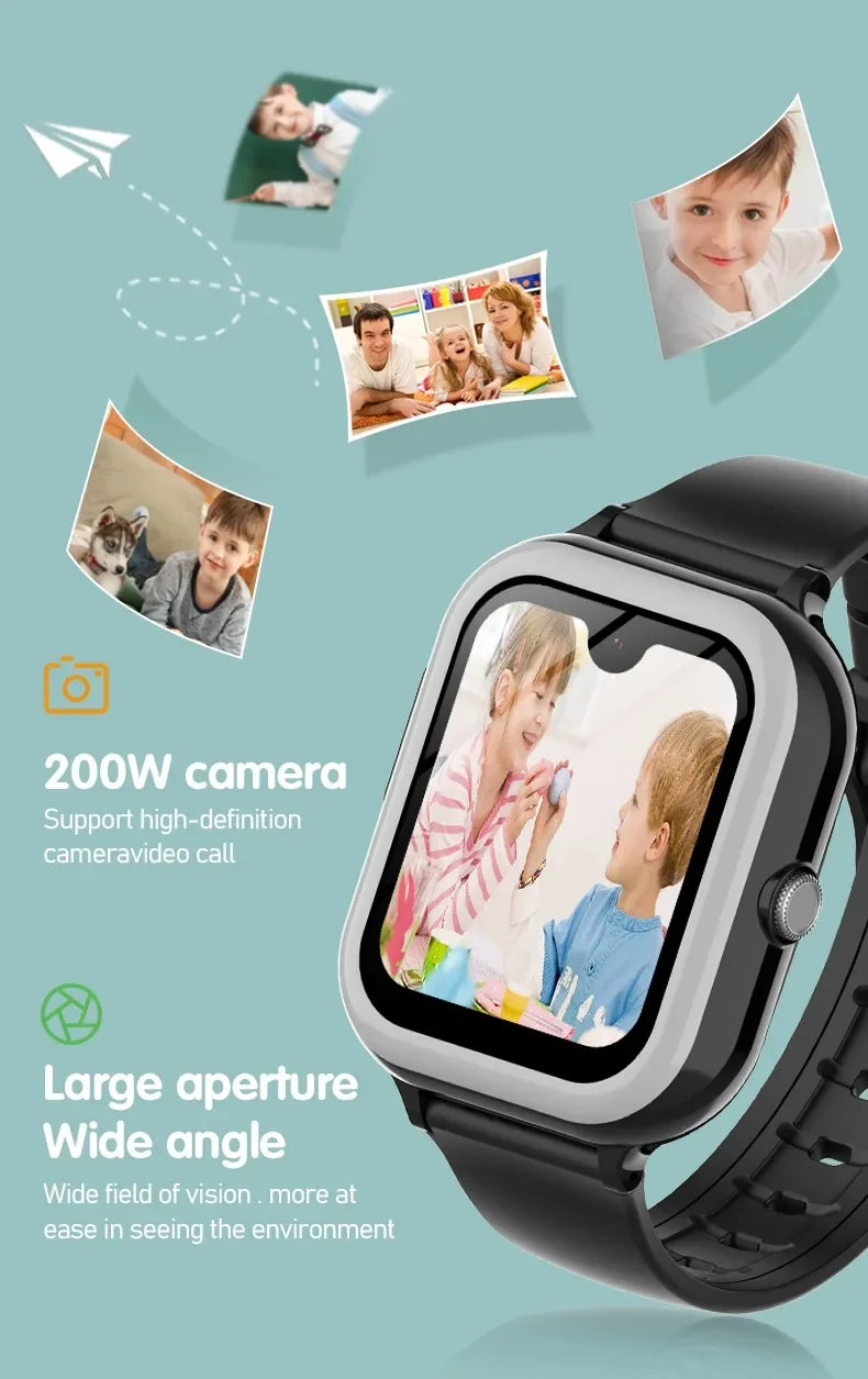 Wonlex KT31 Smart Watch for Children 4G SOS WIFI GPS Tracker AMOLED HD screen Video Call 900mAh Battery Kids SmartWatch Whatsapp