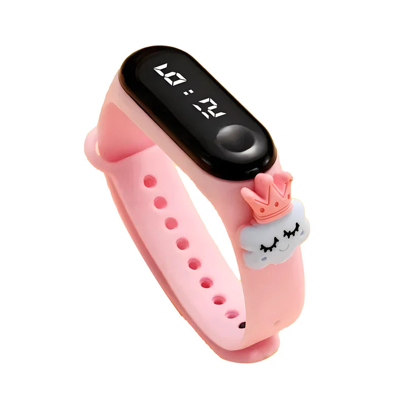 Waterproof Children's Smart Watch Cartoon LED Digital – Fun Electronics Wristwatch Birthday Gift for Kids Age 2-15 - I YAN