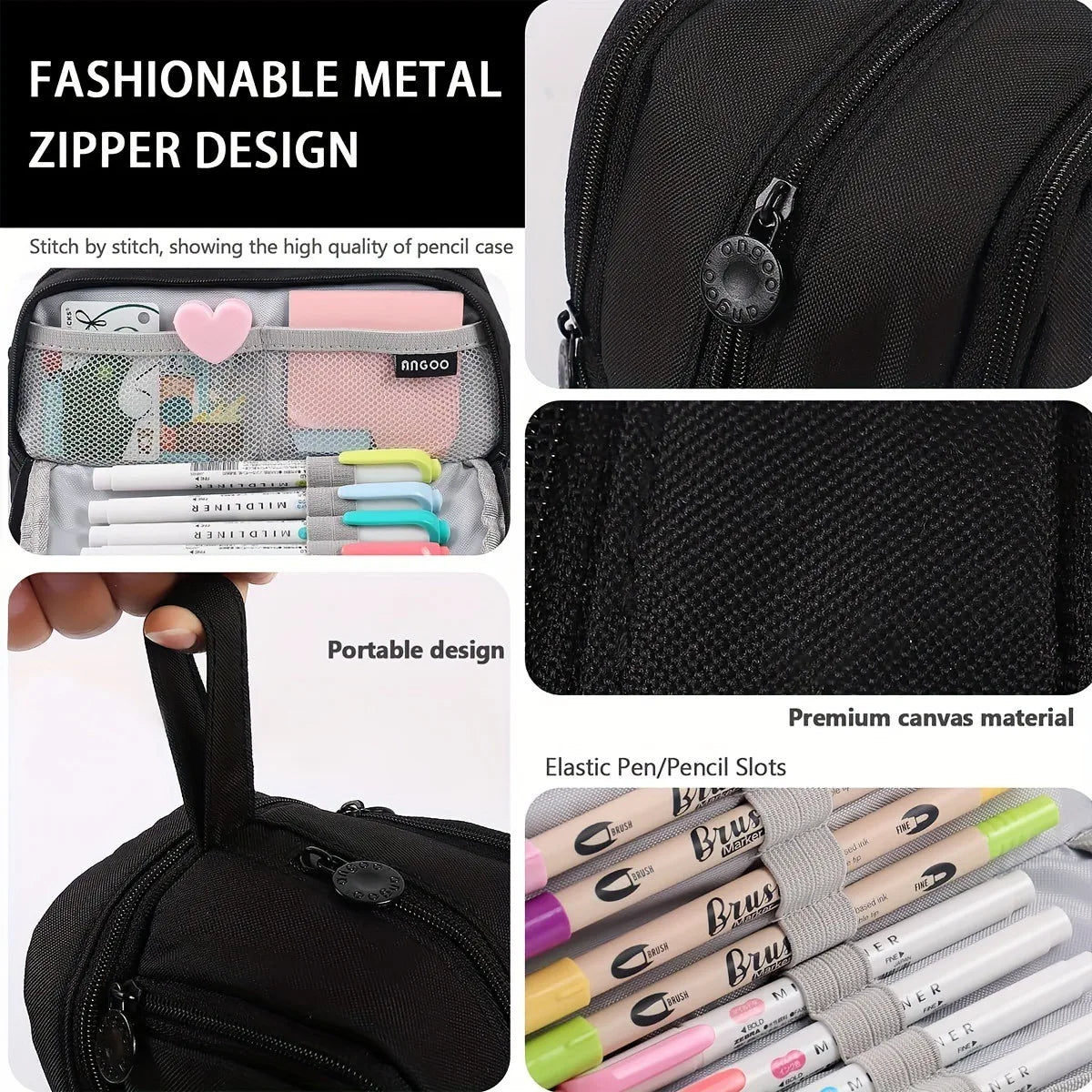 Demon Hunters Pencil Case – Multi-Functional Stationery Storage Bag - I YAN