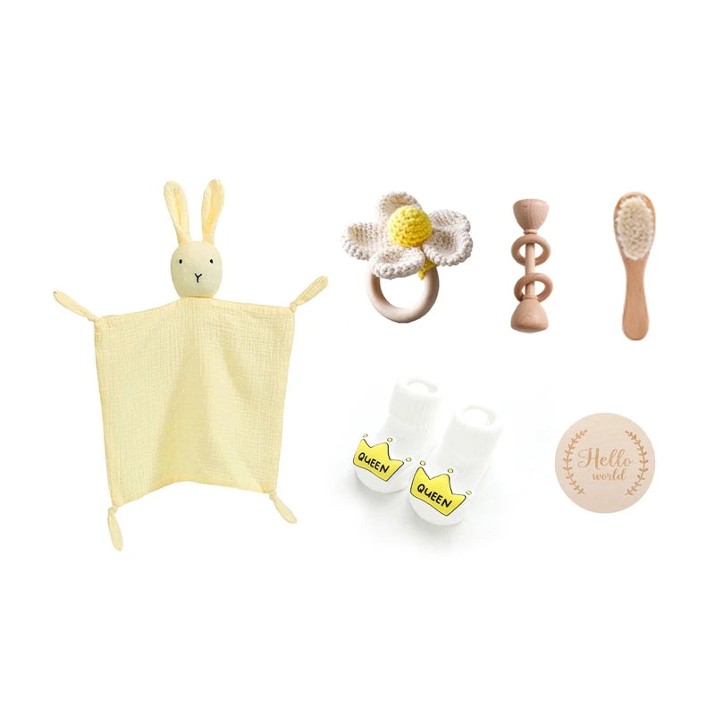 Newborn Baby Gift Box Set – 7-Piece Bath & Keepsake Collection - I YAN