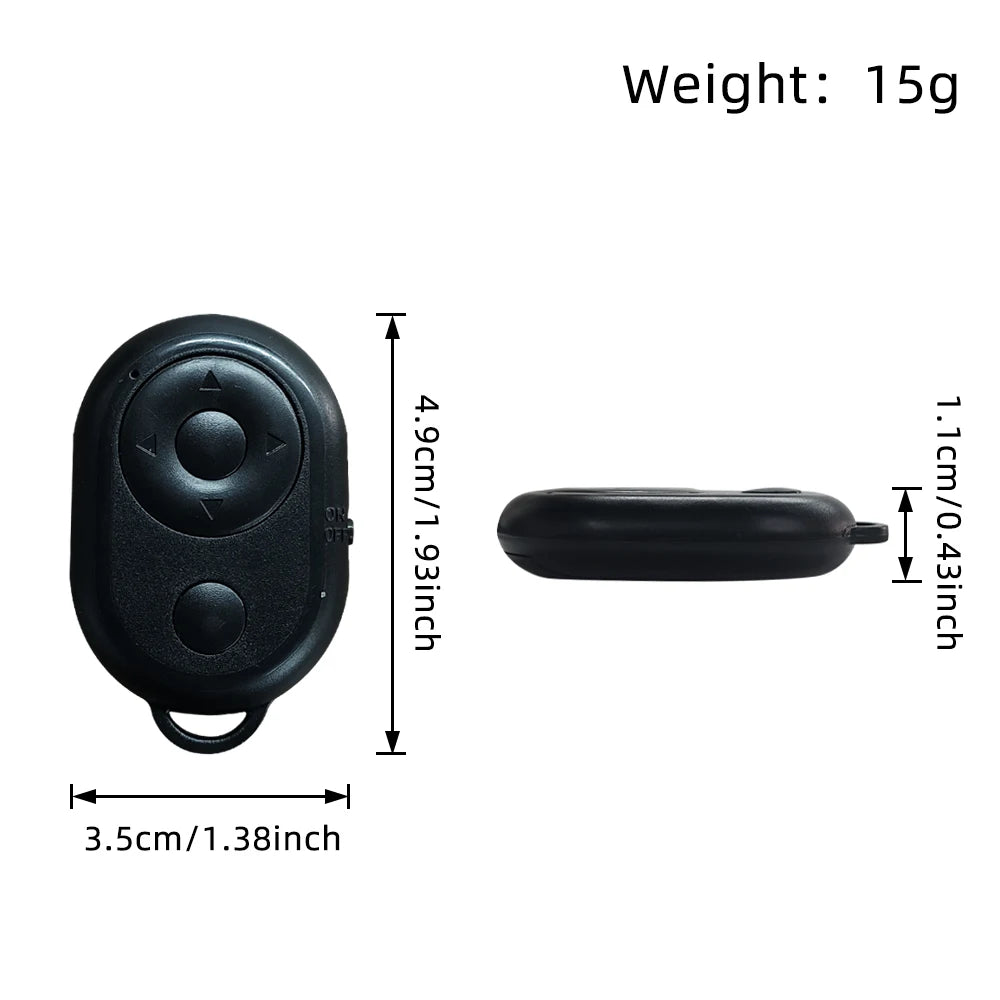 I YAN Bluetooth remote control for iPhone, Xiaomi, Android phones with selfie stick and camera shutter functionality.