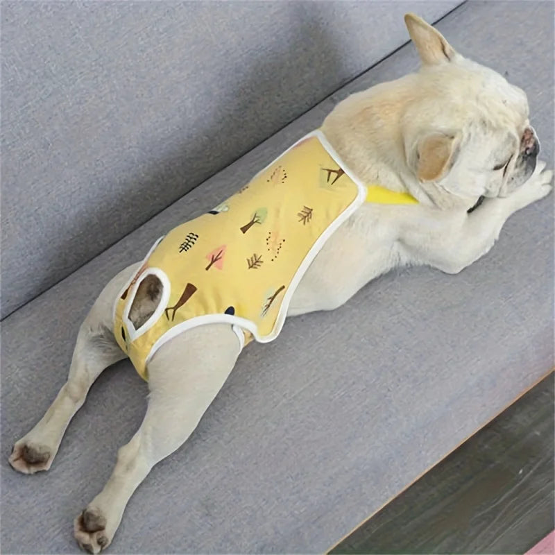 Reusable Female Dog Diapers Washable Adjustable Breathable Mesh Pants with Buckle for Heat Period Incontinence