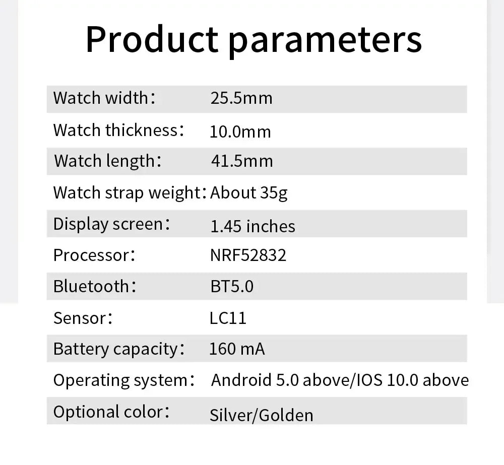 Women's Luxury Smartwatches Connect Phone Interactive Music Full Touch Smart Watches Weather Reminder Custom Wallpaper Smartband