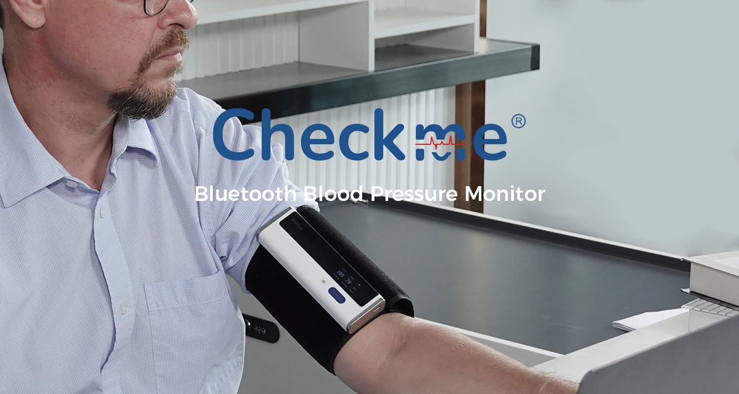 Checkme BP2A Upper Arm Blood Pressure Machines for Home Use Bluetooth Digital Automatic Blood Pressure Monitor with Large Cuff