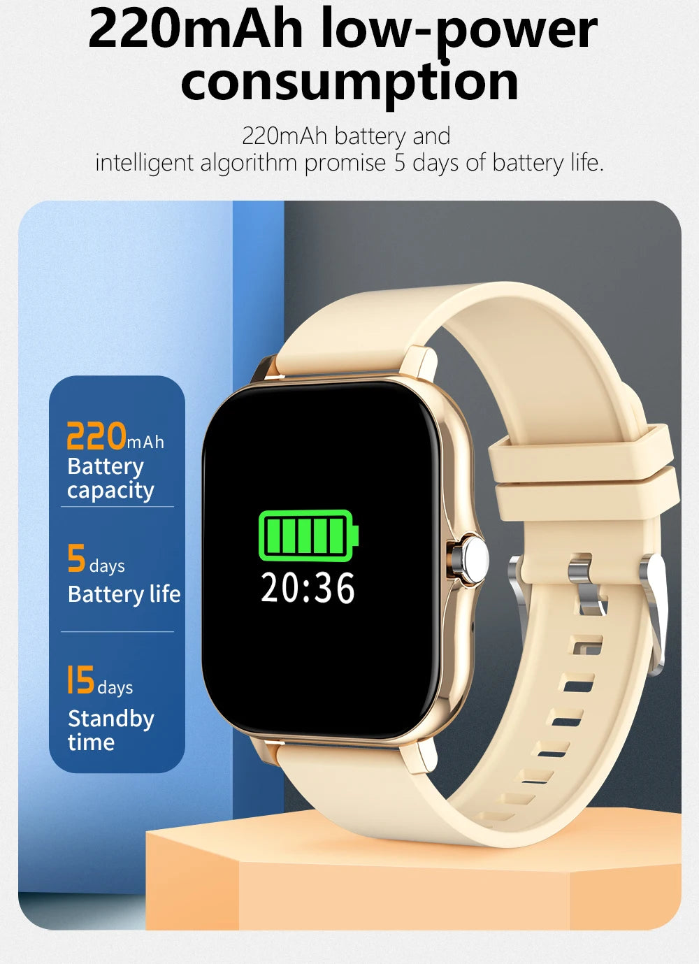 Sport Smart Watch Fitness Clock Health Monitor Waterproof Smartwatch Bluetooth Call Watches for Men Women IOS Android Phone 2025