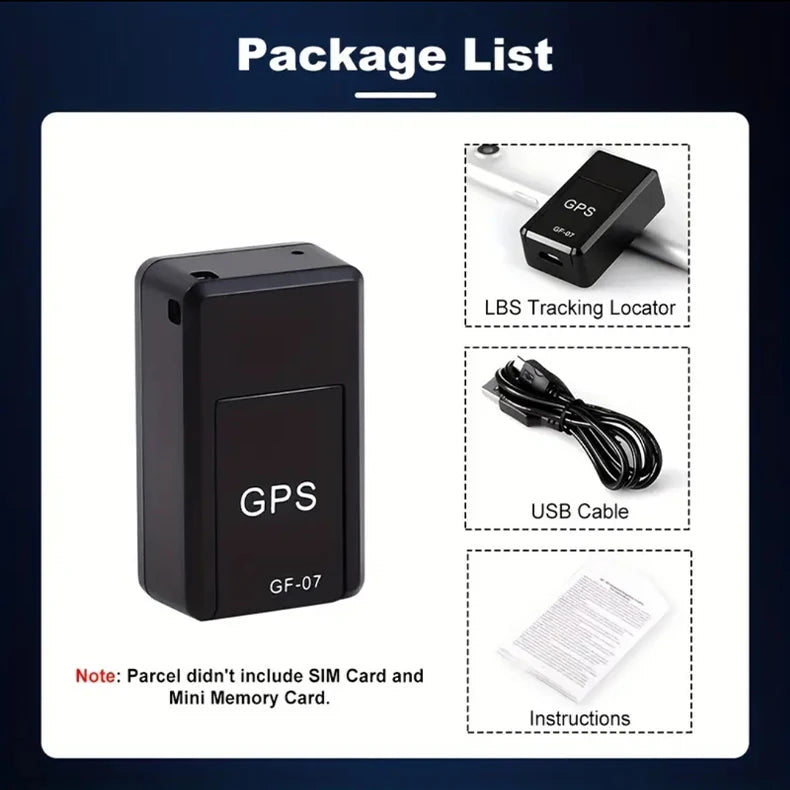 Mini GF-07 GPS Tracker Car Bike Bicycle Pets Children Real Time Tracking Positioner Strong Magnetic Anti-lost Locator ﻿