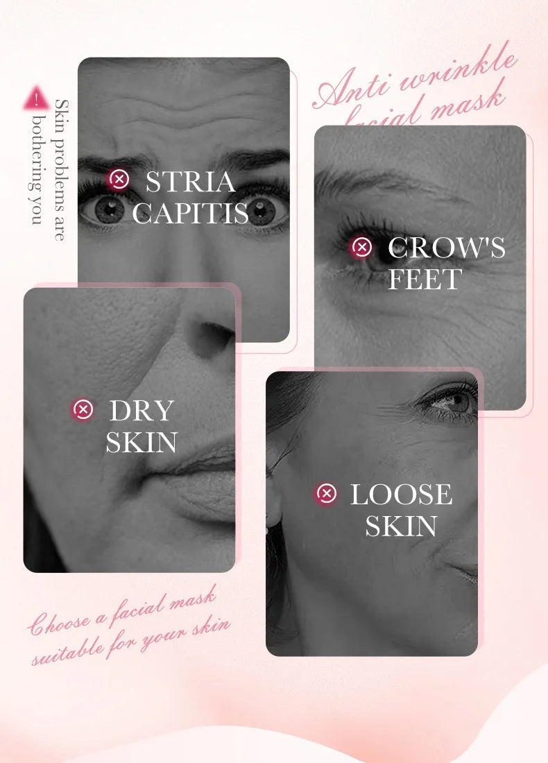 5/10 PCS Korean Snail Mucin Sheet Mask Hydrating Repair Brightening Anti-Aging Wrinkle Moisturizing Gel Face Mask for All Skin