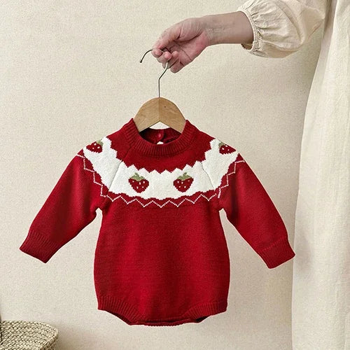 2026 New Spring 0-24M Toddler Baby Boys Girl Knitted Romper Long Sleeved Solid Color Hooded Infant Baby Knitted Jumpsuit