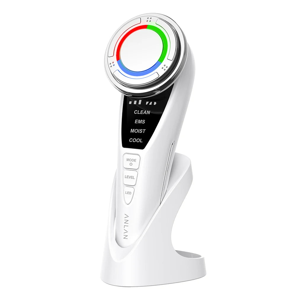ANLAN EMS Facial Massager Pro Face Lifting Skin Rejuvenation Cold Hot Compress Deep Cleaning Anti-aging Skincare Beauty Device