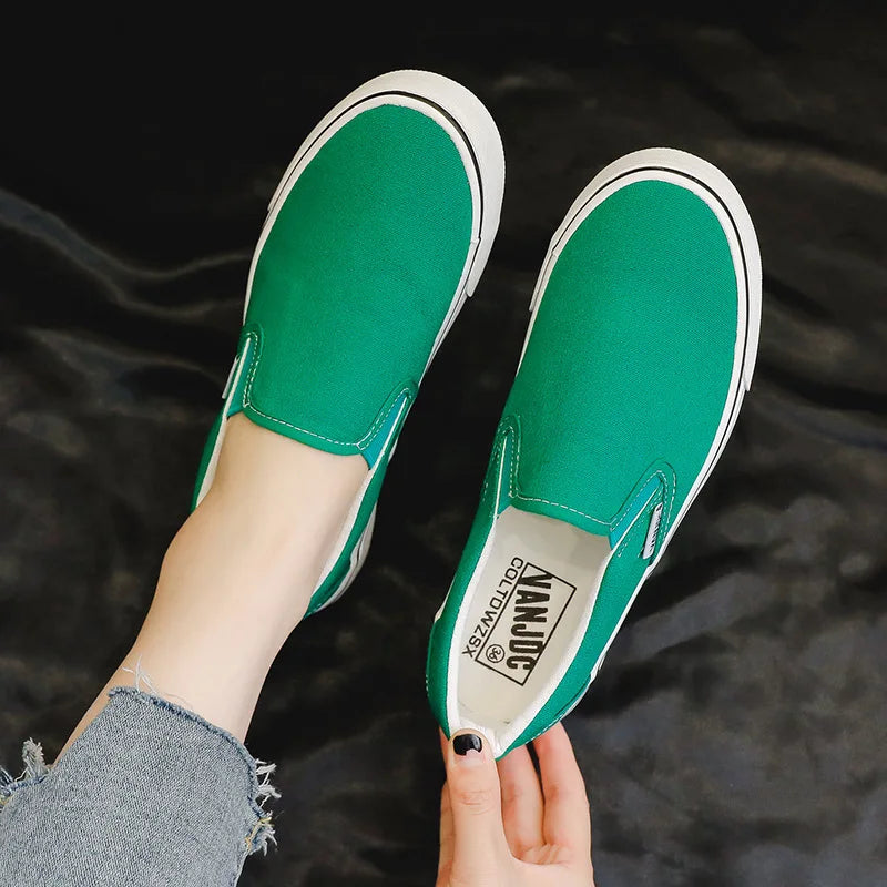 Children Spring Autumn Canvas Shoes Girls One Foot Slip on Shoes Kid Shoes Boys Soft Soled Comfortable Checkerboard Casual Shoes