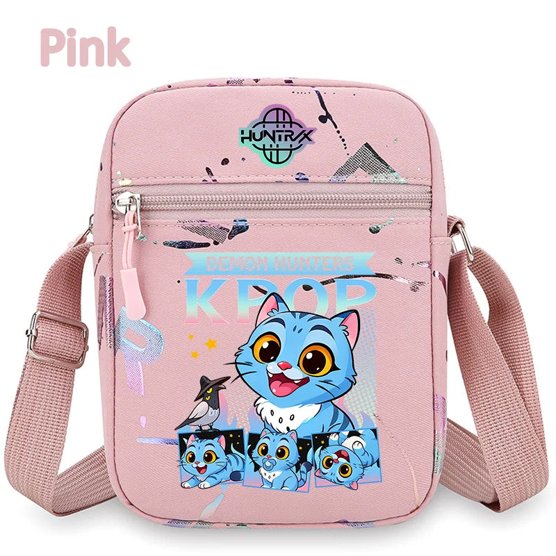 New⭐️KPOP Demon Hunters Crossbody Phone Bag Single Shoulder Pouch Coin Wallet Purse Warriors Handbag Fans Gril Gifts