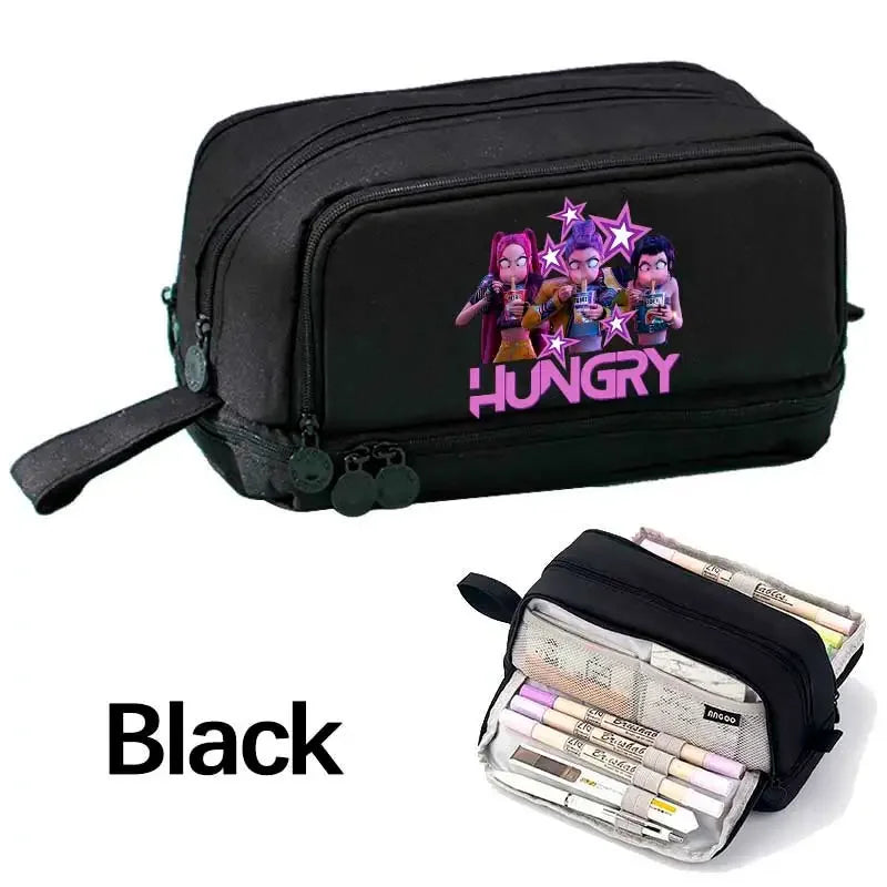 Demon Hunters Pencil Case – Multi-Functional Stationery Storage Bag - I YAN