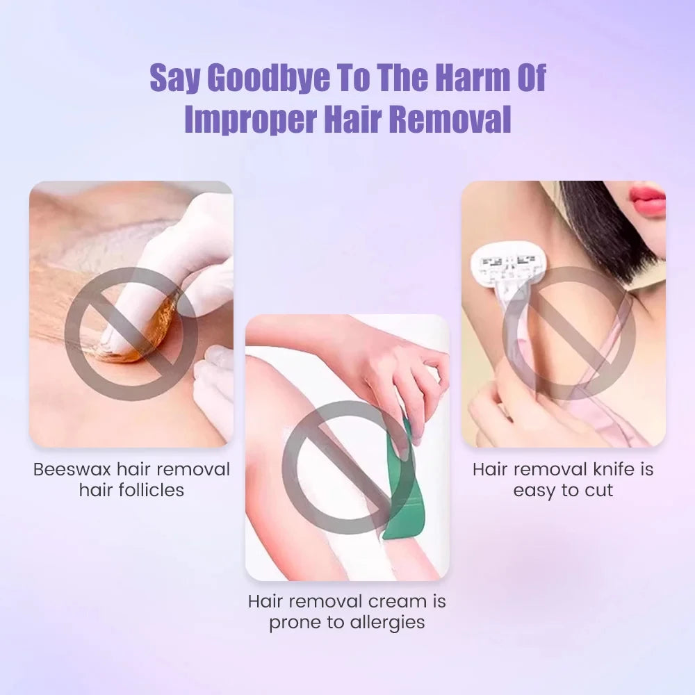 2026 New 2in1 Electric Razor for Women Painless Hair Removal Rechargeable Body Trimmer Underarm Mustache Epilator Shaver