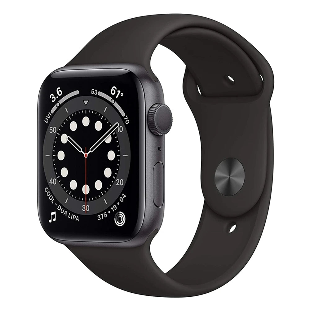 100% Original Apple Watch Series 6 40mm 44mm GPS Apple Watch S6 Aluminum Case with Sport Band iOS SmartWatch