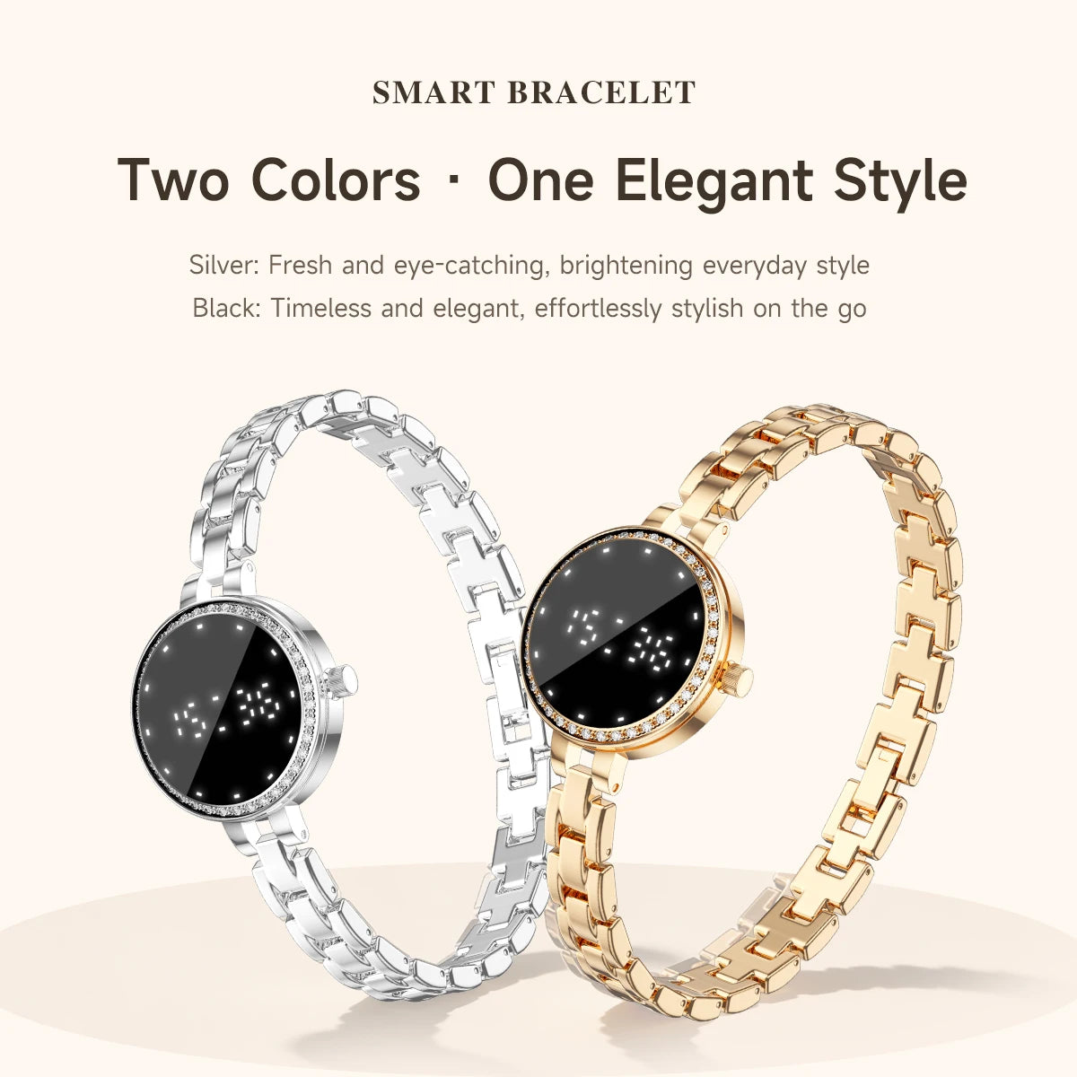 Fashionable Ladies Smart Watch Health Monitoring Female Wristwatch Outdoor Sports Fitness Tracker Bracelet Women L6 Smartwatch