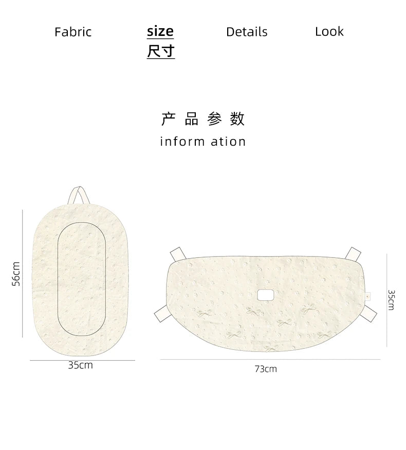 Chic Cushion Pad For Pet Stroller,Dog Stroller Cover With Mesh Breathable Design,Bring Your Puppy Big Comfort in Stroller