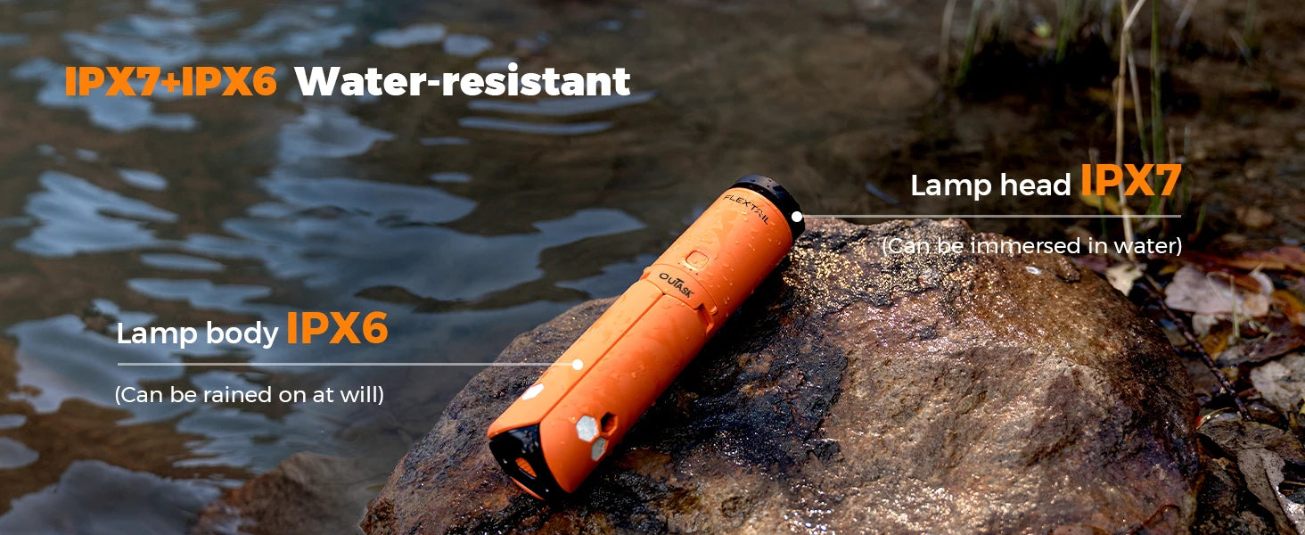 Telescopic Magnetic Camping Lantern with 12000mAh Battery, IPX6/IPX7 Waterproof