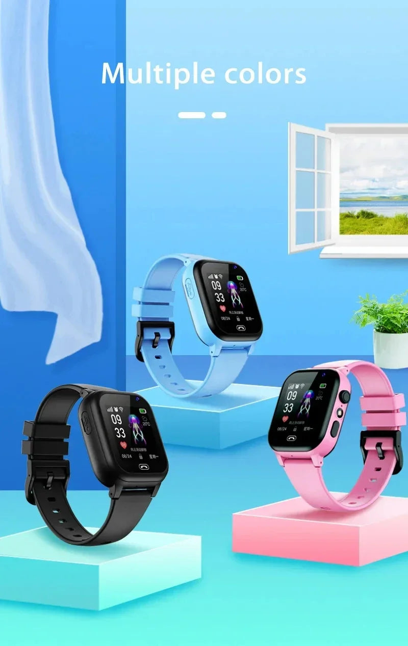 Lenovo Kids Smart Watch 5G GPS Location Video Call SOS – Camera Waterproof Upgrade Watch for Boys & Girls 2025 - I YAN