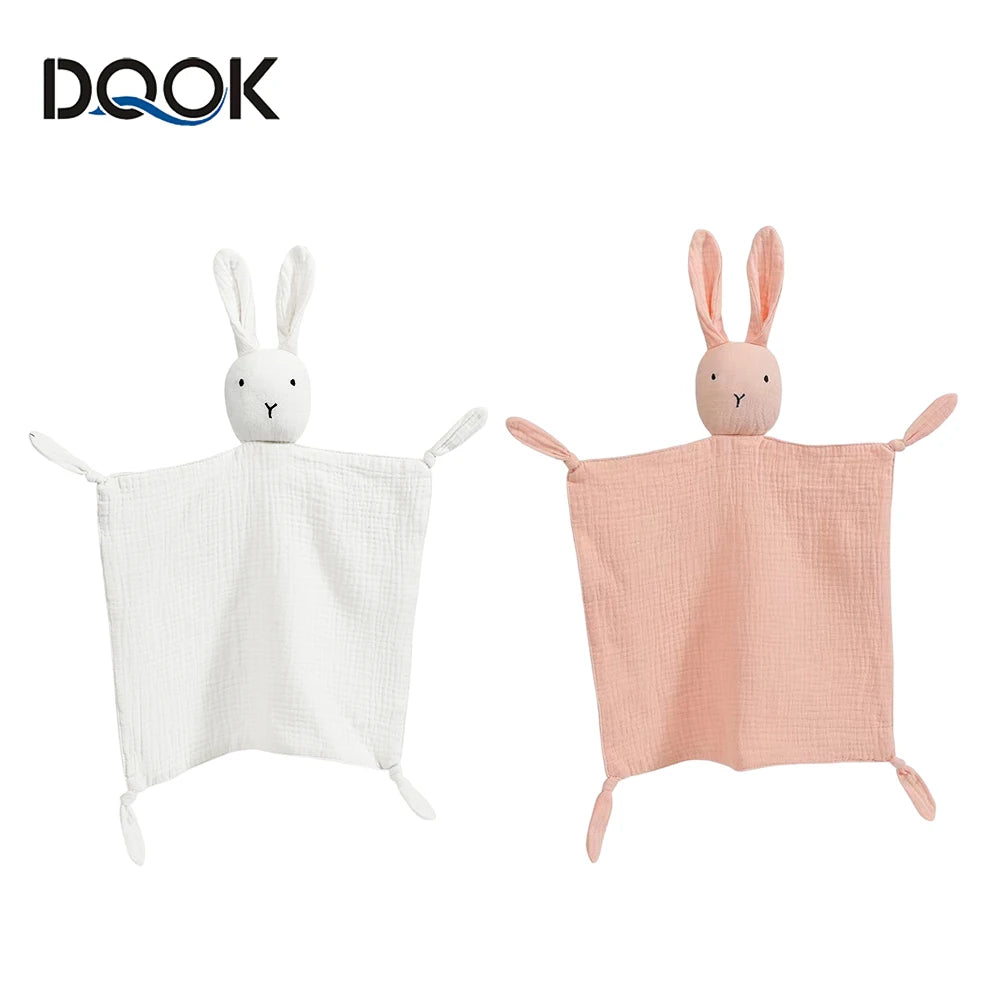 I YAN baby cotton muslin comforter blanket with soft fabric, featuring sleeping dolls and soothing design for newborns and kids.