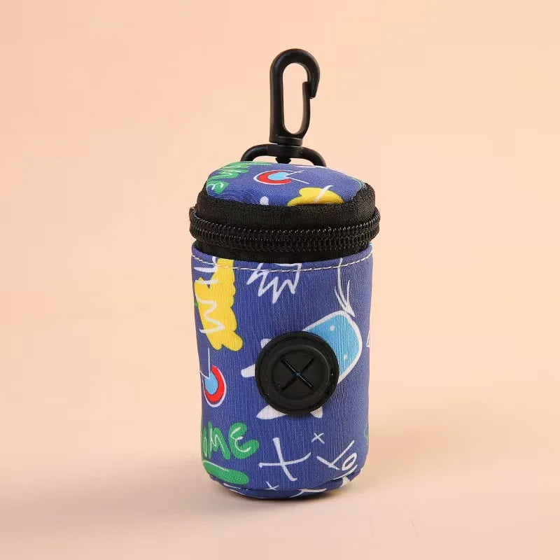 I YAN pet dog poop bags with holder, outdoor waste disposal bags for walks and hikes, durable and handy for pet cleanup.
