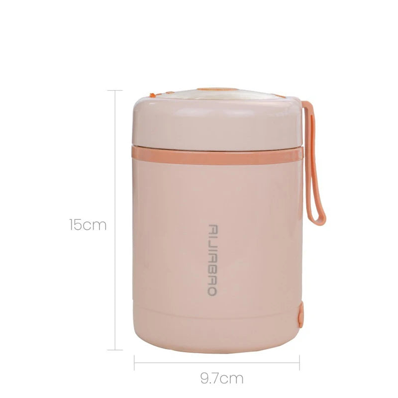 600ML Portable USB Electric Heating Lunch Box Stainless Steel Food Warmer for Picnic Milk Drink 5V 12V 24V Food Heater