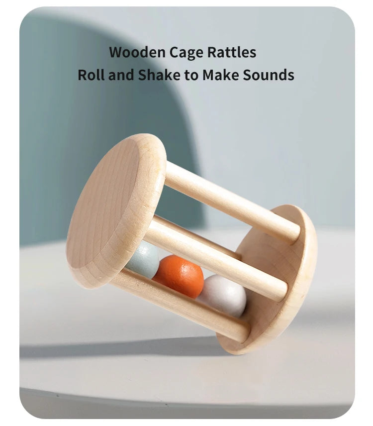 I YAN 5-piece baby musical instrument set with sensory rattles and percussion toys for early learning and developmental play.