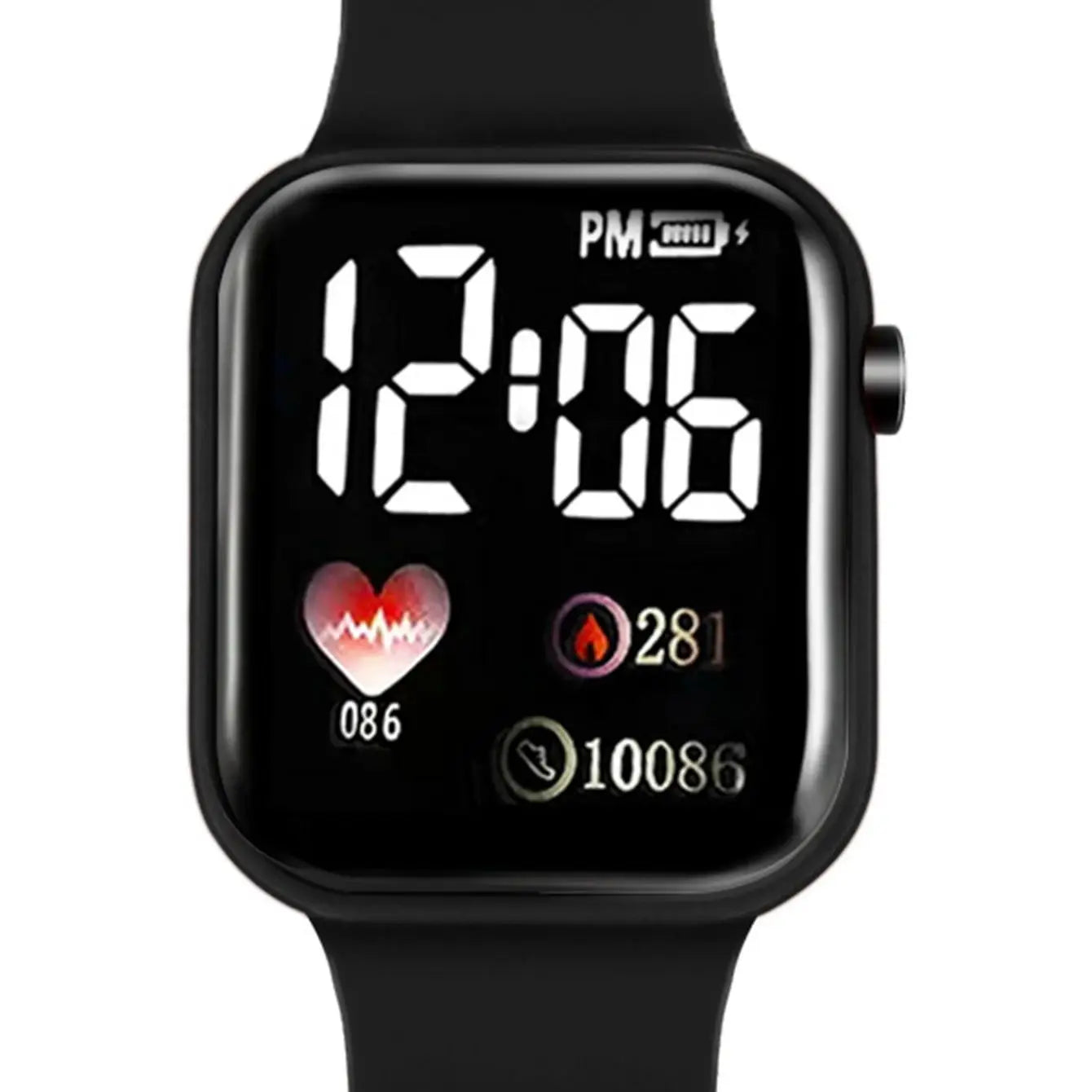 Fashionable Square Electronic Watch Set with Four-leaf Clover Design Versatile Daily Wear Gift for Birthdays